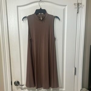 Mittoshop size medium mock turtleneck sleeveless swing dress